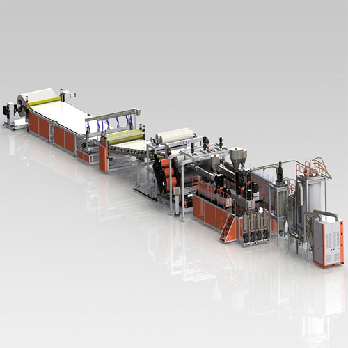 PC Wavy tile extrusion line